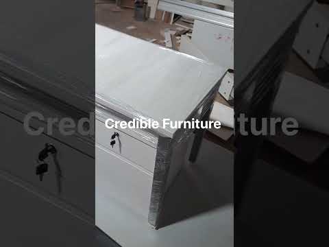 Engineered wood rectangular executive office table, without ...