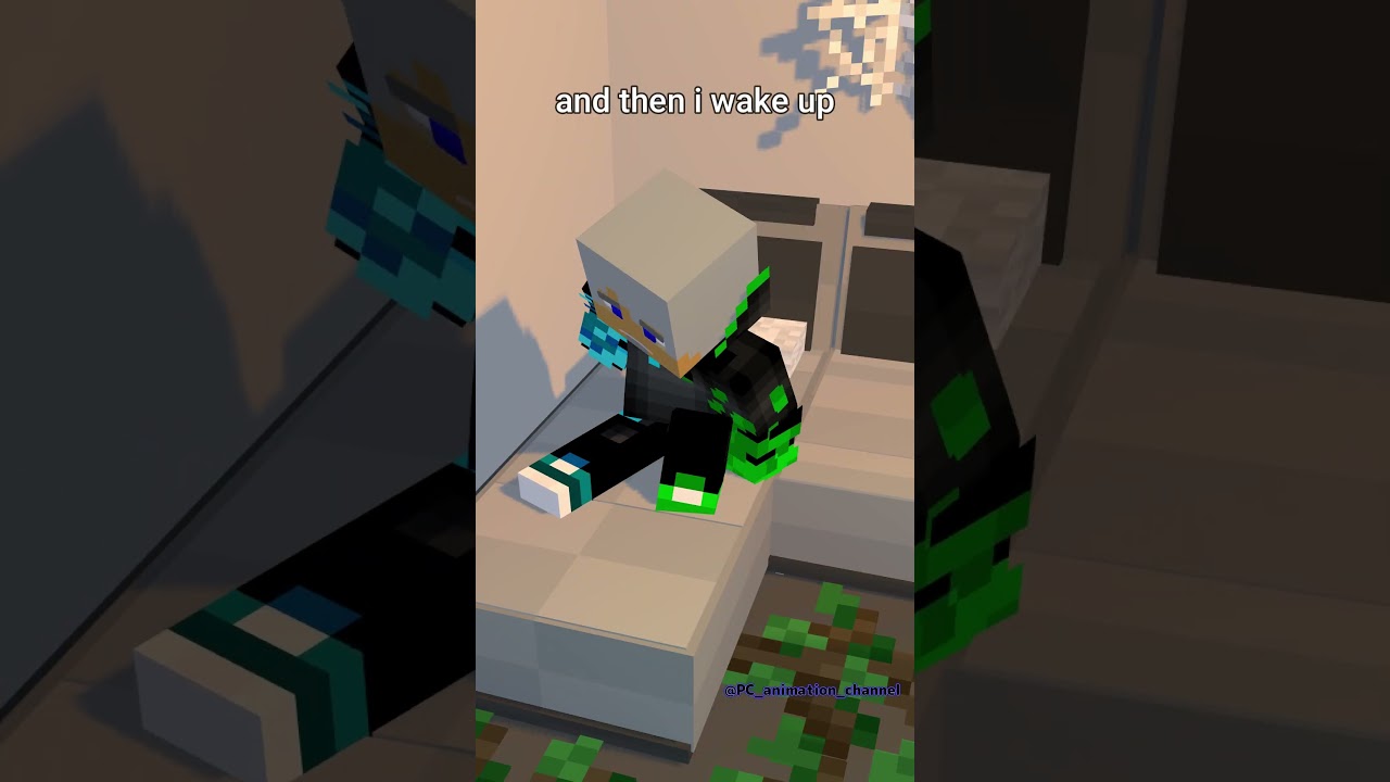 Work all day, and then i wake up - Minecraft Animation #shorts #minecraft