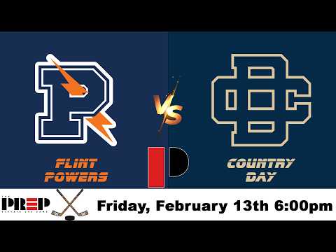 Flint Powers vs Detroit Country Day || Boy's High School Ice Hockey || Full Livestream