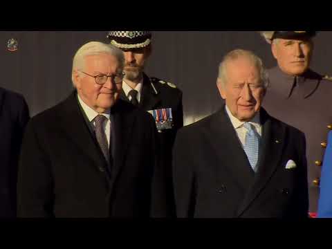 Deutsch National Anthem | Steinmeier's Welcoming Ceremony in UK