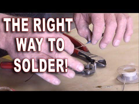 THE CORRECT WAY TO SOLDER TWO STRANDED WIRES TOGETHER