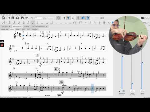 Medieval Dance VIOLIN I half tempo tutorial