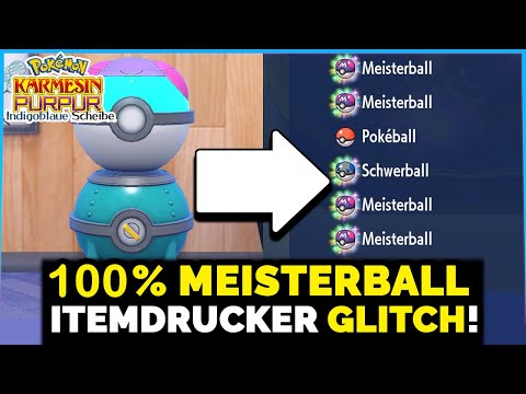 UNENDLICH Kurtbälle und Meisterbälle bekommen mit ITEMDRUCKER GLITCH! | Pokémon Karmesin Purpur