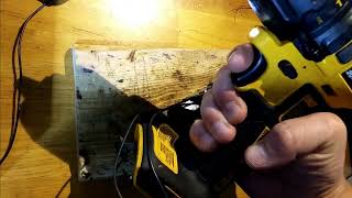 DeWalt DCB203 battery restore after water damage, one LED blink error fix