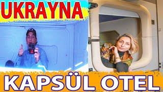 Ukrayna Kiev 'de Ucuz Otel KAPSÜL OTEL 'de Kaldım | Moon Otel