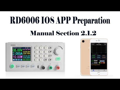 RD6006 operation series video(manual 2.1.2) - IOS APP download/installation/ WiFi connection
