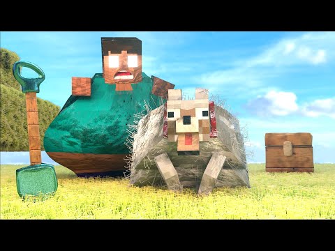 Minecraft Fat Herobrine & Dog #Shorts