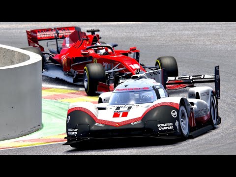 Ferrari F1 2020 vs Porsche 919 EVO - Spa