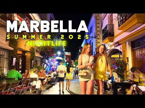 MARBELLA SUMMER NIGHTLIFE 2025 JUNE SPAIN 🇪🇸 COSTA DEL SOL Málaga [4K]