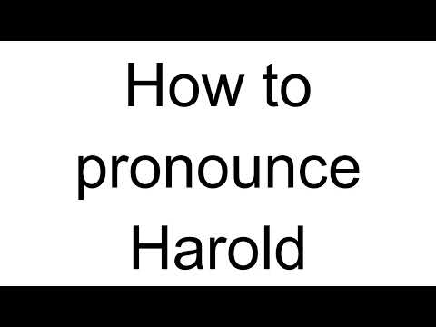 How to Pronounce Harold (English)