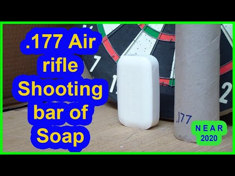 177 Air rifle Shooting bar of Soap legal limit UK airgun