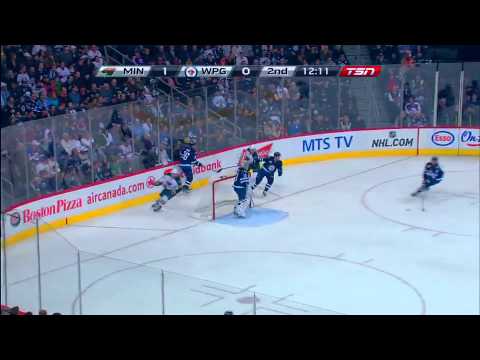 Winnipeg Jets vs Minnesota Wild Highlights 12/13/11