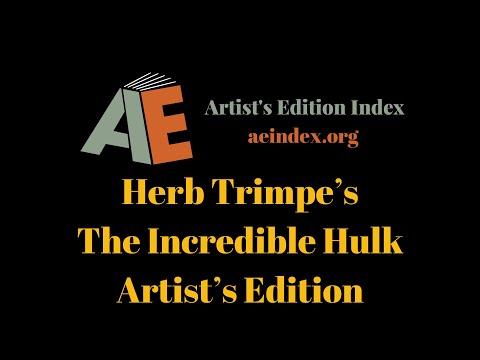 Herb Trimpe’s The Incredible Hulk Artist’s Edition (flip through)