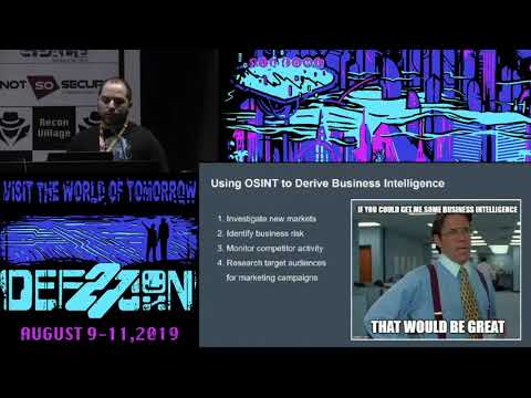 Adrian Korn - The OSINT space is Growing Are we Ready video - DEF CON 27 Recon Village