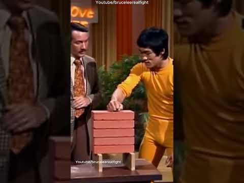 Bruce Lee Breaks Thick Bricks with One Inch Punch… Host Shocked!