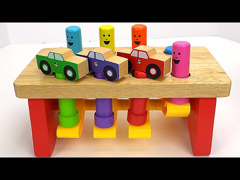 Learn Colors & Counting with Pounding Peg Toys! Video