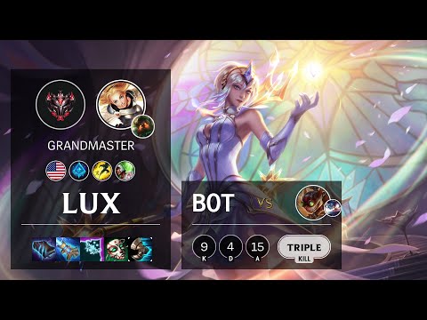 Lux Bot vs Ziggs - NA Grandmaster Patch 10.13