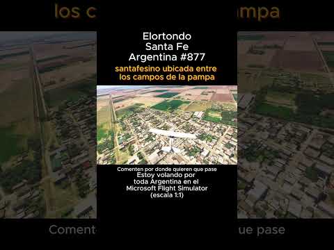 Elortondo, Santa Fe desde el Microsoft Flight Simulator #elortondo #santafe #msfs #joaha45