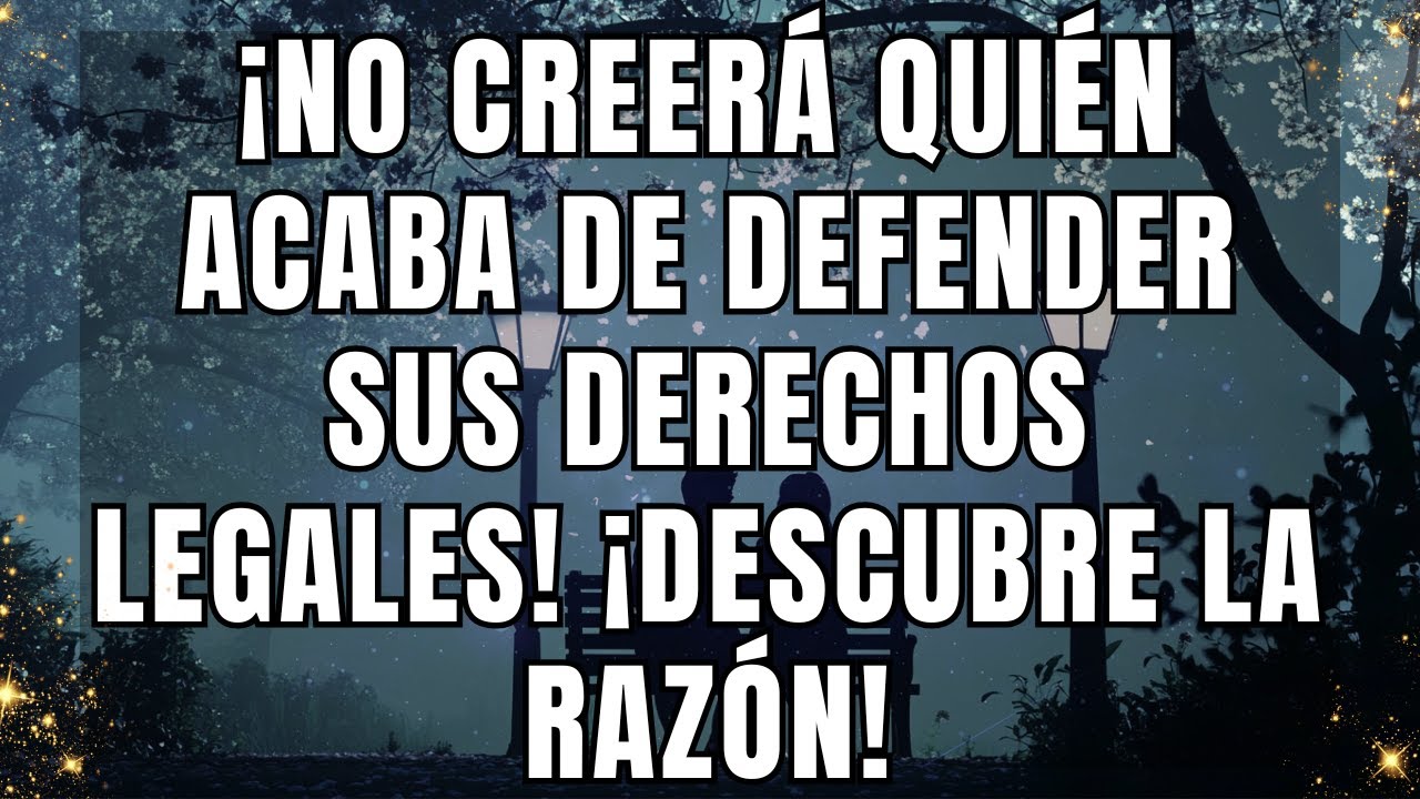 ¡No creerá quién acaba de defender sus derechos legales! ¡Descubre la razón!