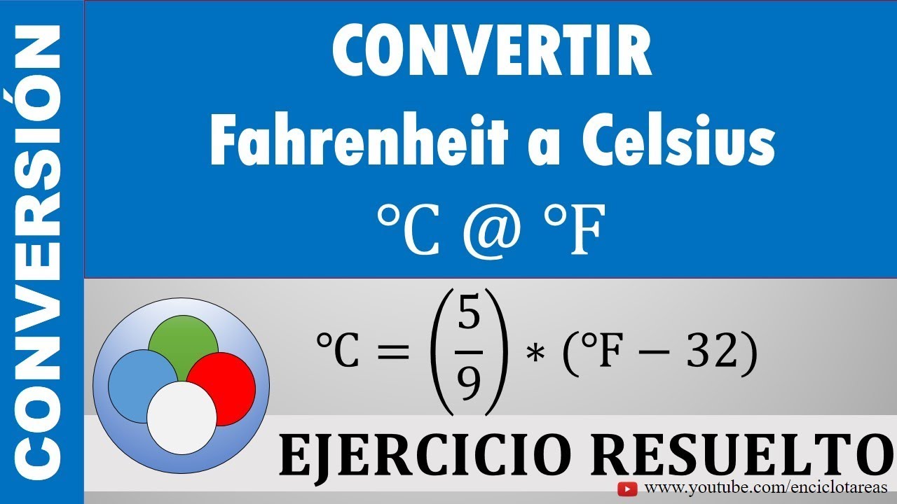 Conversión de Grados Fahrenheit a Grados Celsius (℉ a ℃)