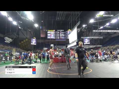 Junior GR 160 Consi of 16 #2 - Nathan Baca (CO) vs. Daniel Bogie (NY)