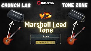 Video thumbnail for DiMarzio Crunch Lab DP228 vs Tone Zone DP155 pickup demo Marshall Lead tone by Guitar Sound Lab