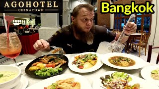 🇹🇭 AGO HOTEL CHINATOWN | BANGKOK, THALAND (Eating 7 plates of Thai Food)