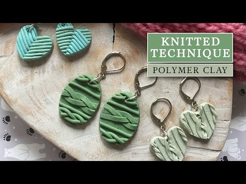 Polymer Clay Tutorial 68: Knitted Polymer Clay Earrings