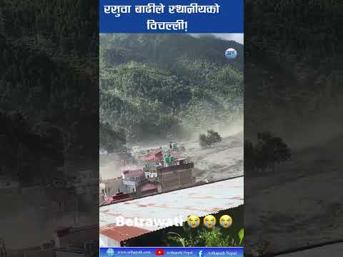 रसुवा बाढीले स्थानीयको विचल्ली! घर–बस्ती डुबानमा, जनजीवन अस्तव्यस्त