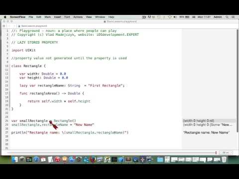 iOS Swift lesson 22 - Lazy stored properties in Swift
