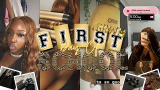 GRWM : FIRST DAY OF SCHOOL MORING ROUTINE ( Junior Year ) UK *realistic* . ݁𝜗𝜚.