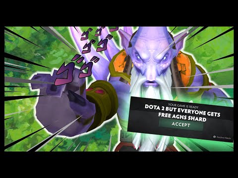 Dota 2 But Everyone Gets A Free Aghanims Shard