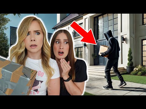 STALKER LEFT A PACKAGE AT OUR FRONT DOOR...