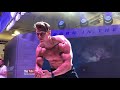 Fitness Muscle Model Posing and Flexing Steve Kris FIBO Styrke Studio