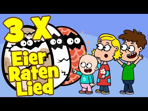 ♪♪ Kinderlied Ratespiel - Eier Raten Lied Mix mit Frida Karlchen und Luka | Hurra Kinderlieder