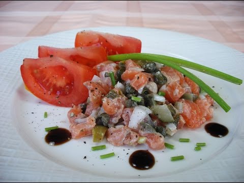 Tartar de salmón
