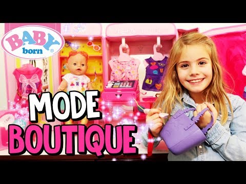 BABY BORN SHOPPING in der neuen Mode Fashion Boutique 👗 Puppen Mode 👗 Spielzeugtester