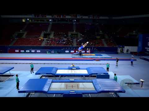 IVANSKYI Mykyta (UKR) M - 2022 Trampoline Worlds, Sofia (BUL) - Q Trampoline Exercise 2