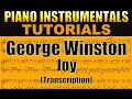 GEORGE WINSTON - Joy - score for SOLO PIANO