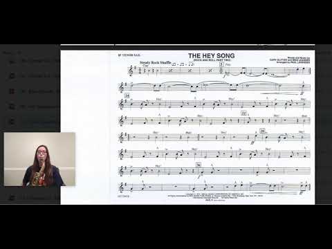 Tenor Saxophone Part The Hey Song