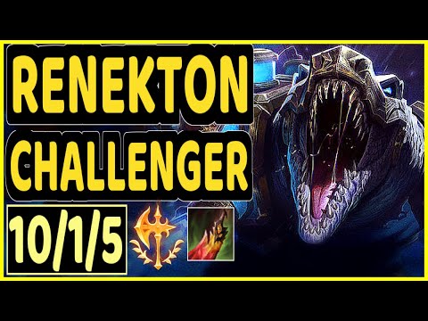 DORAN (RENEKTON) - 10/1/5 KDA CHALLENGER GAMEPLAY - KR