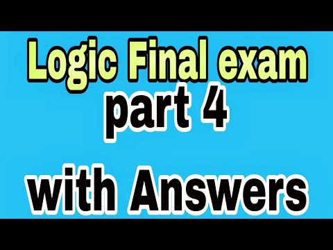 🔵FRESHMAN LOGIC FINAL EXAM PART 4 ADDIS ABABA UNIVERSITY