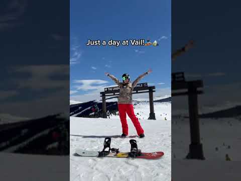Ski day in Vail, Colorado! #colorado #skiing #snowboarding
