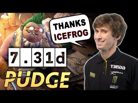 Dendi PUDGE mid — 7.31d FIRST TRY after BUFF