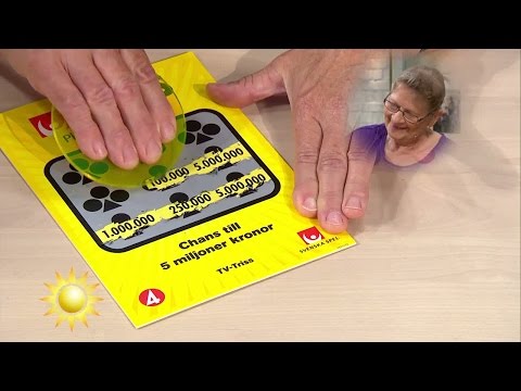 Eija Salo från Motala skrapar Triss - Nyhetsmorgon (TV4)