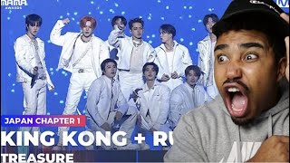 YOUNG KINGS!! | TREASURE - INTRO + KING KONG + RUN | Mnet 241122 broadcast Reaction!