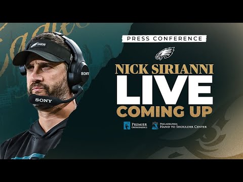Eagles Nick Sirianni Live Press Conference | Today at 12:10