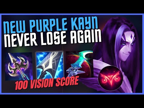 NEW PURPLE KAYN BUILD! INSANE DMG + VISION SCORE! - League of Legends