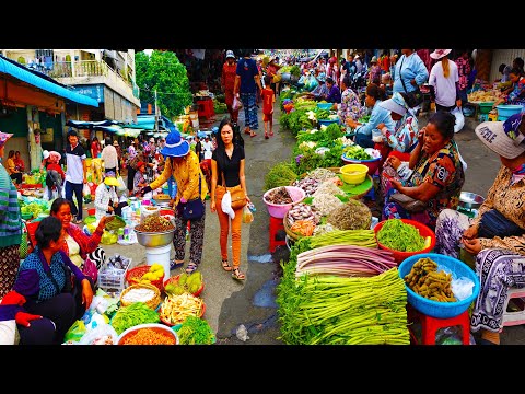 Food Rural TV, Cambodian Routine Market  Food & Lifestyle - Fruit, Fish, Chicken, Pork, & More