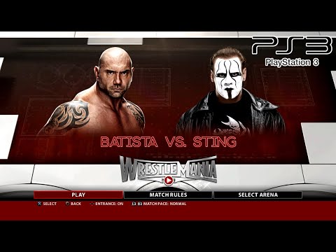 WWE 2K16 PS3 - Batista VS Sting [2K][mClassic]